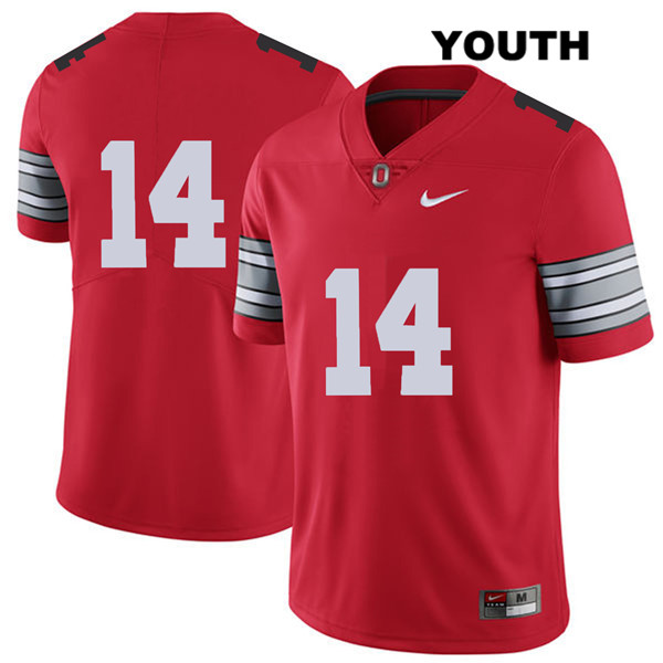 Ohio State Buckeyes Youth Isaiah Pryor #14 Red Authentic Nike 2018 Spring Game No Name College NCAA Stitched Football Jersey EF19U23NV